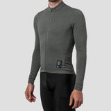 Men's Merino Grid Thermal Jersey - Olive