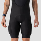 Men's Thermal Cargo Bib Short - Black