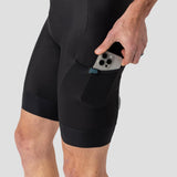 Men's Thermal Cargo Bib Short - Black