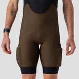 Men's Thermal Cargo Bib Short - Espresso