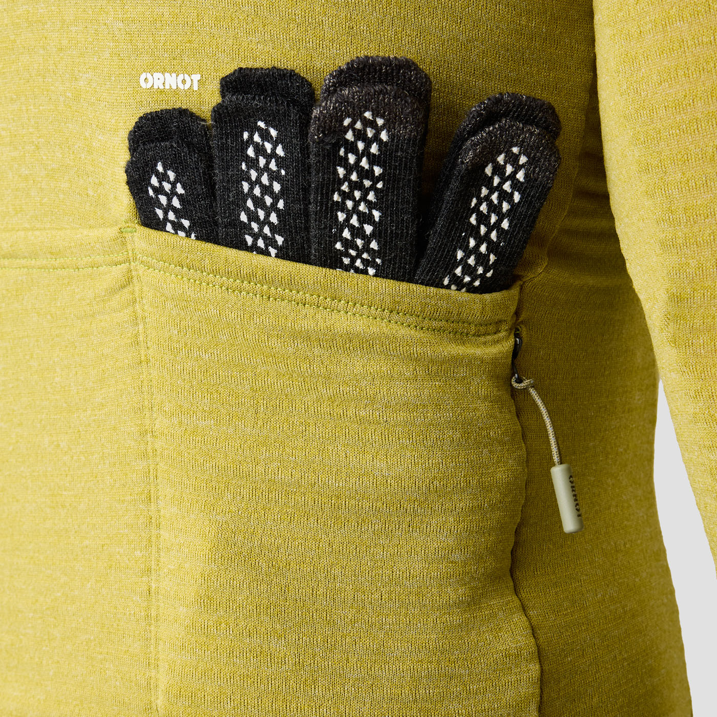 Men's Merino Grid Thermal Jersey in Avocado, thermal cycling jersey made in the USA