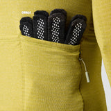 Men's Merino Grid Thermal Jersey in Avocado, thermal cycling jersey made in the USA