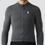 Men's Merino Grid Thermal Jersey - Charcoal