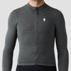 Men's Merino Grid Thermal Jersey - Charcoal