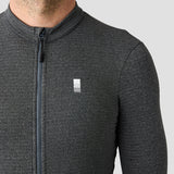 Men's Merino Grid Thermal Jersey - Charcoal