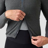 Men's Merino Grid Thermal Jersey - Charcoal