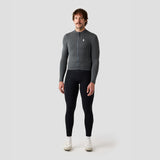 Men's Merino Grid Thermal Jersey - Charcoal