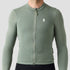 Men's Merino Grid Thermal Jersey in Sage, long sleeve merino wool cycling jersey