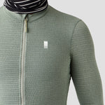 Men's Merino Grid Thermal Jersey in Sage, thermal cycling jersey made in the USA