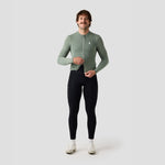 Men's Merino Grid Thermal Jersey in Sage, long sleeve thermal jersey by Ornot