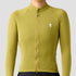 Women's Merino Grid Thermal Jersey in Avocado, long sleeve merino wool cycling jersey
