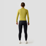 Women's Merino Grid Thermal Jersey in Avocado, warm, breathable merino wool jersey