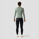 Women's Merino Grid Thermal Jersey in Sage, long sleeve thermal jersey by Ornot