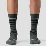 Merino Line Sock - Olive