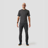 Men's Merino Riding Shirt - Black Stripe
