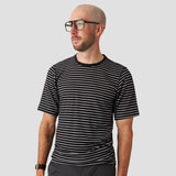 Men's Merino Riding Shirt - Black Stripe