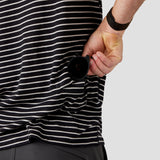 Men's Merino Riding Shirt - Black Stripe