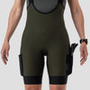 Women's Droptail Cargo Bib Short - Olive