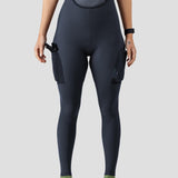 2024 Women's Thermal Droptail Cargo Bib Tight - Midnight Blue