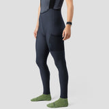 2024 Women's Thermal Droptail Cargo Bib Tight - Midnight Blue