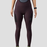 2024 Women's Thermal Droptail Cargo Bib Tight - Midnight Plum