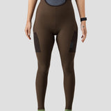 2024 Women's Thermal Droptail Cargo Bib Tight - Espresso