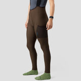 2024 Women's Thermal Droptail Cargo Bib Tight - Espresso