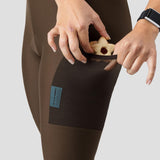 2024 Women's Thermal Droptail Cargo Bib Tight - Espresso