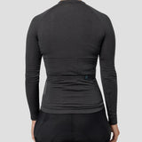 Women's Long Sleeve Micro Grid Jersey - Charcoal
