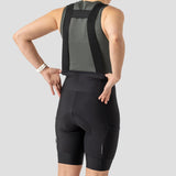 Women's  Droptail Thermal Cargo Bib Short - Black