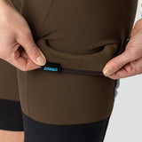 Women's  Droptail Thermal Cargo Bib Short - Espresso