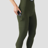 Women's Lightweight Droptail Cargo Bib Tight - Olive