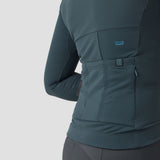 Women's Waffle Grid Thermal Jersey - Hella Blue