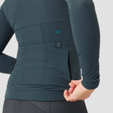 Women's Waffle Grid Thermal Jersey - Hella Blue