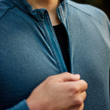 Men's Long Sleeve Micro Grid Jersey - Glacier Freeze