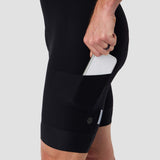 Men's Cargo Bib Short - Black