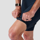 Men's Cargo Bib Short - Midnight Blue