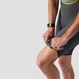 Men's Cargo Bib Short - Slate