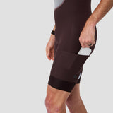 Men's Cargo Bib Short - Plum