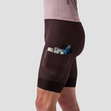 Men's Cargo Bib Short - Plum
