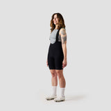 Women's Droptail Cargo Bib Short - Black