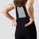 Women's Droptail Cargo Bib Short - Black