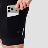 Women's Droptail Cargo Bib Short - Black