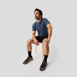 Men's Merino Riding Shirt - Stone Blue