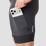 Women's Droptail Cargo Bib Short - Slate