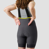 Women's Droptail Cargo Bib Short - Slate