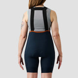 Women's Droptail Cargo Bib Short - Midnight Blue