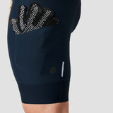 Women's Droptail Cargo Bib Short - Midnight Blue