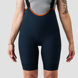 Women's Droptail Cargo Bib Short - Midnight Blue
