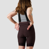 Women's Droptail Cargo Bib Short - Plum